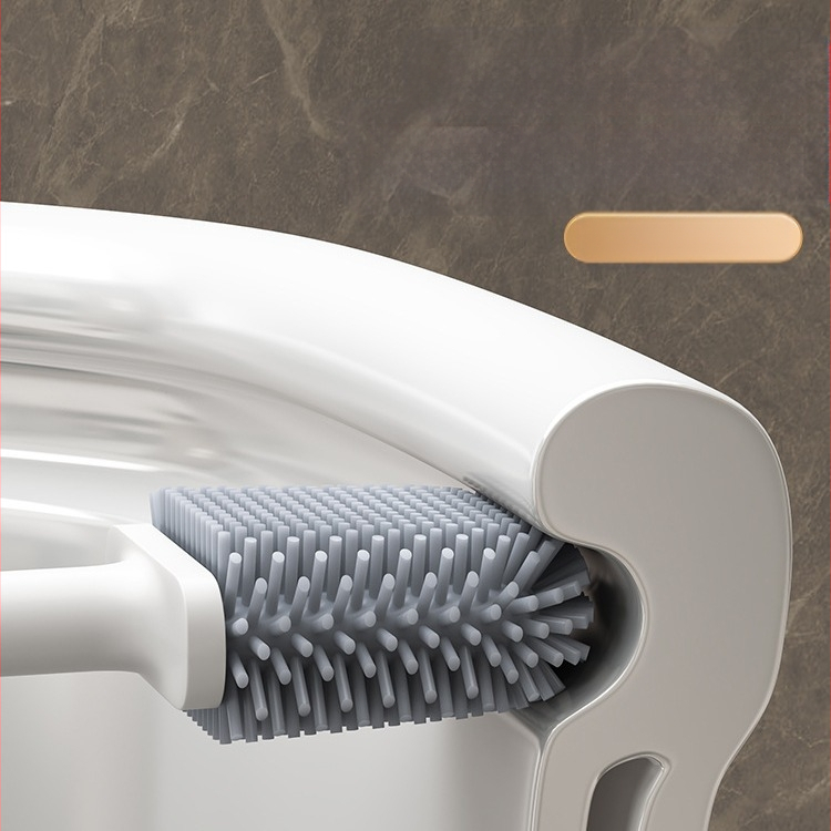 „Jia Helper“ silikoninis tualetinis šepetys, namų apyvokos reikmenų, 2023 m. naujas vonios kambario prie sienos tvirtinamas tualetinis šepetys