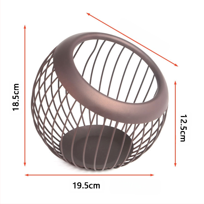 Метална универсална кошница за съхранение на кафе с голям капацитет, кошница за съхранение на капсули Nordic Iron, кутия за съхранение на кафе, настолна кутия за различни принадлежности