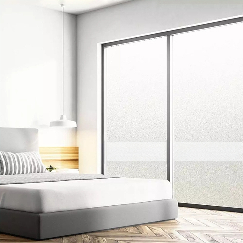 Elektrostaatiline valge mattklaasist kleebiskile, poolläbipaistev ja läbipaistmatu, privaatsuse kaitsmiseks piilumise eest vannitubades ja rõdudel, matt viimistlusega