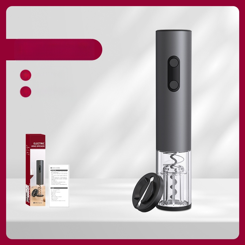 Baterinis elektrinis vyno butelių atidarytuvas, automatinis nešiojamas vyno vyno butelių atidarytuvas, paprasta dovanų dėžutės pakuotė