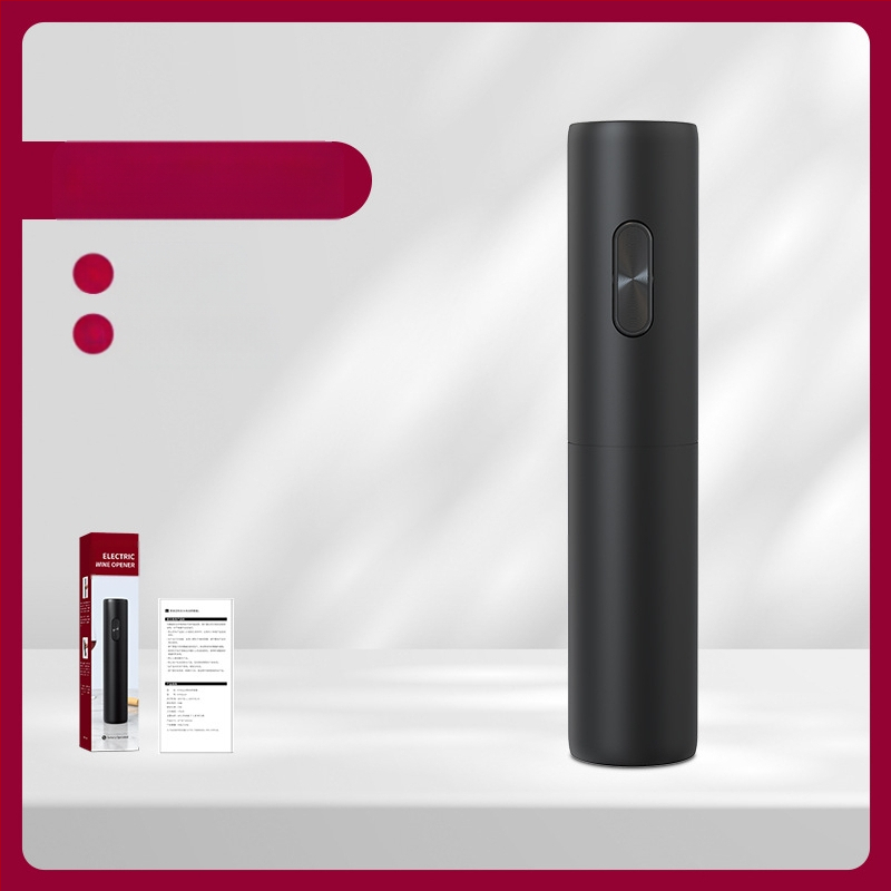 Baterinis elektrinis vyno butelių atidarytuvas, automatinis nešiojamas vyno vyno butelių atidarytuvas, paprasta dovanų dėžutės pakuotė