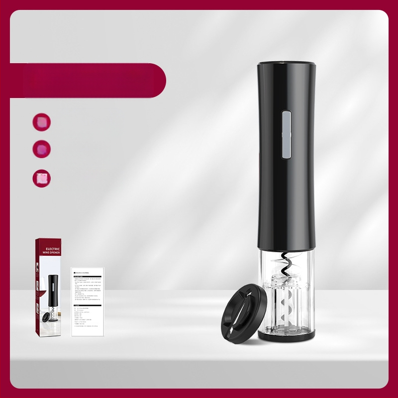 Baterinis elektrinis vyno butelių atidarytuvas, automatinis nešiojamas vyno vyno butelių atidarytuvas, paprasta dovanų dėžutės pakuotė