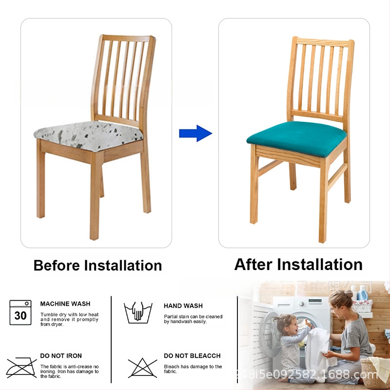 Toolikate aastaringselt puhasvärviline 130 g/m² kõrge elastsusega toolipadjakate Amazoni piiriülene istmekate toolikate tolmukindel