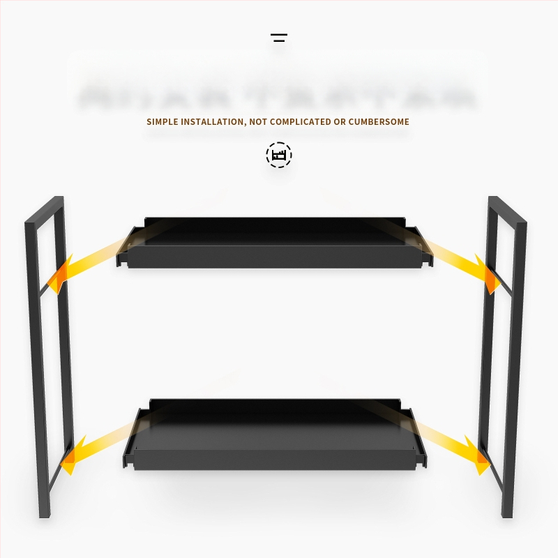 Dvoslojni stalak za pohranu na radnoj površini, plastični stalak za organizaciju u kuhinji, kupaonski stalak za pohranu parfema i kozmetike, stalak za toaletni stolić