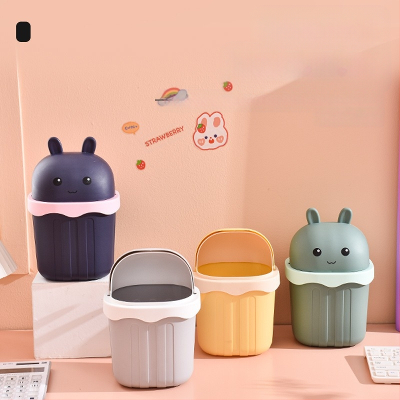 Maza izmēra galda atkritumu tvertne, jauka mini mājsaimniecības darba virsma, bērnu rakstāmgalds, biroja galds, gulta, atkritumu tvertne pie gultas