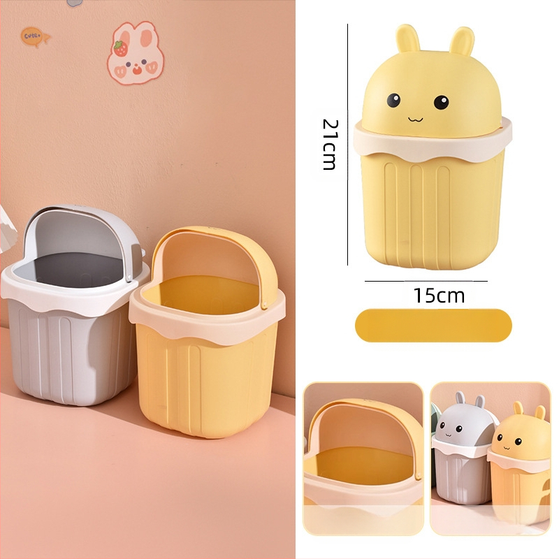 Maza izmēra galda atkritumu tvertne, jauka mini mājsaimniecības darba virsma, bērnu rakstāmgalds, biroja galds, gulta, atkritumu tvertne pie gultas