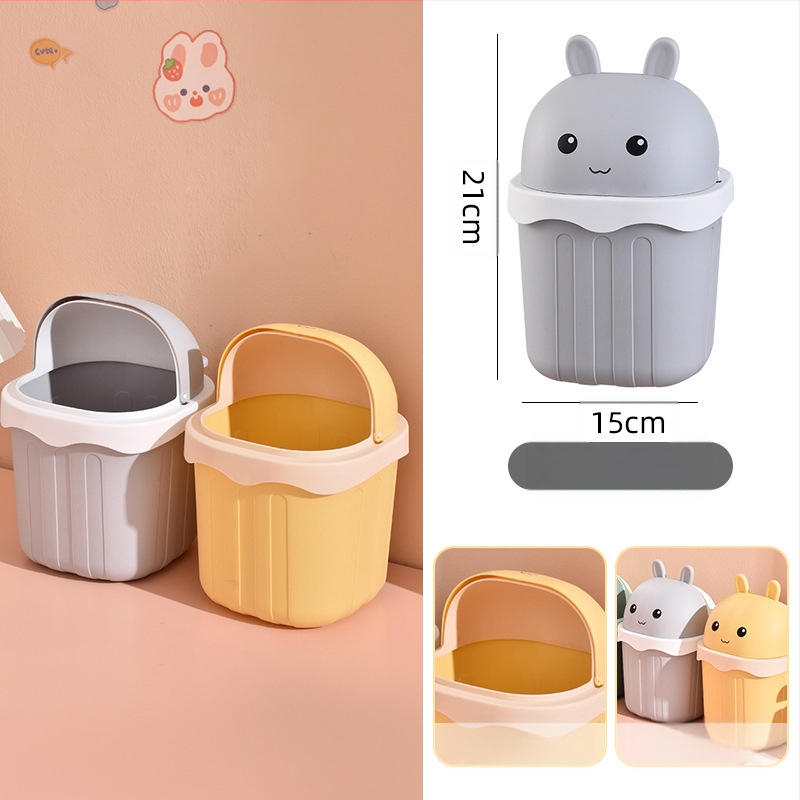 Maza izmēra galda atkritumu tvertne, jauka mini mājsaimniecības darba virsma, bērnu rakstāmgalds, biroja galds, gulta, atkritumu tvertne pie gultas