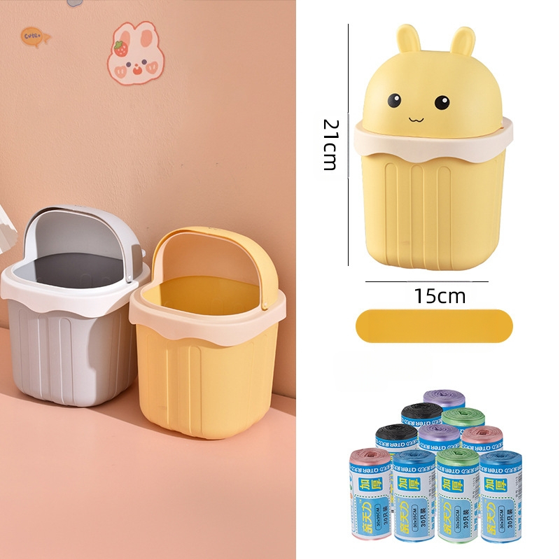 Maza izmēra galda atkritumu tvertne, jauka mini mājsaimniecības darba virsma, bērnu rakstāmgalds, biroja galds, gulta, atkritumu tvertne pie gultas