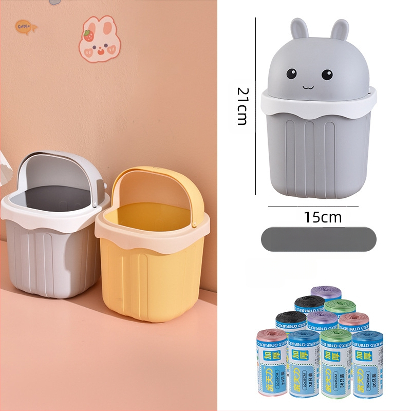 Maza izmēra galda atkritumu tvertne, jauka mini mājsaimniecības darba virsma, bērnu rakstāmgalds, biroja galds, gulta, atkritumu tvertne pie gultas