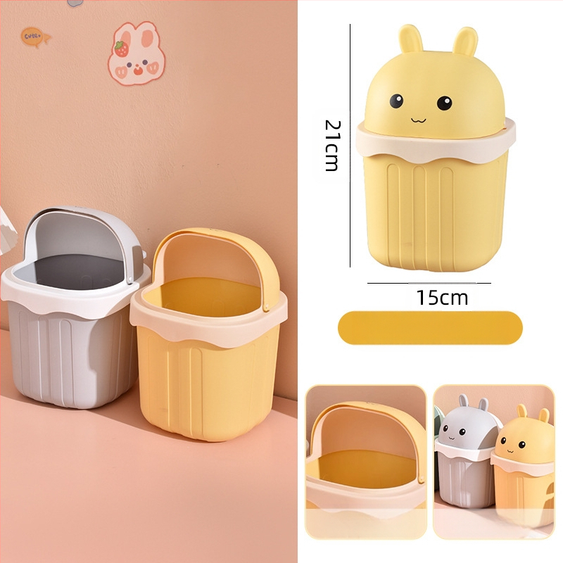 Maza izmēra galda atkritumu tvertne, jauka mini mājsaimniecības darba virsma, bērnu rakstāmgalds, biroja galds, gulta, atkritumu tvertne pie gultas