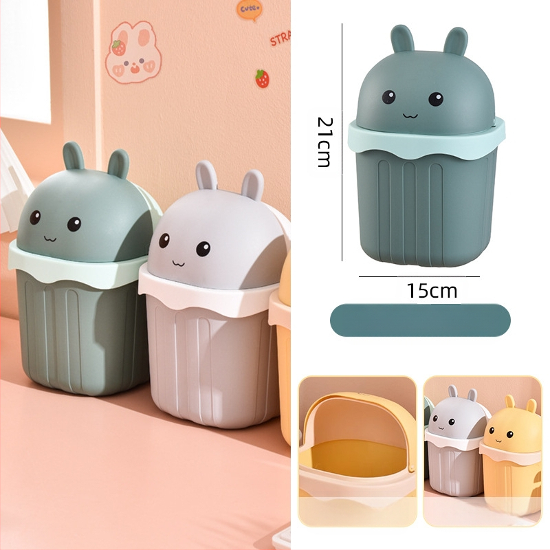 Maza izmēra galda atkritumu tvertne, jauka mini mājsaimniecības darba virsma, bērnu rakstāmgalds, biroja galds, gulta, atkritumu tvertne pie gultas