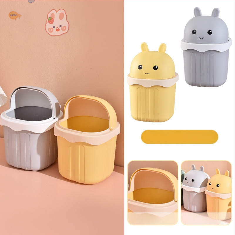 Maza izmēra galda atkritumu tvertne, jauka mini mājsaimniecības darba virsma, bērnu rakstāmgalds, biroja galds, gulta, atkritumu tvertne pie gultas