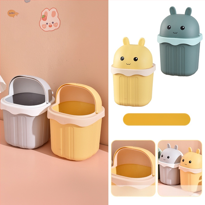 Maza izmēra galda atkritumu tvertne, jauka mini mājsaimniecības darba virsma, bērnu rakstāmgalds, biroja galds, gulta, atkritumu tvertne pie gultas