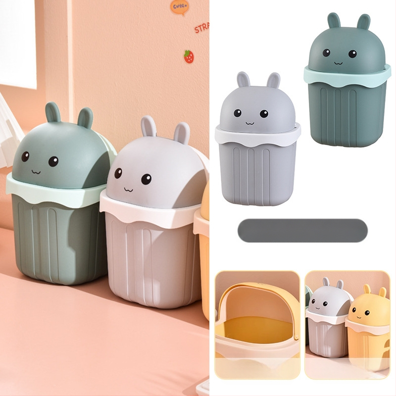 Maza izmēra galda atkritumu tvertne, jauka mini mājsaimniecības darba virsma, bērnu rakstāmgalds, biroja galds, gulta, atkritumu tvertne pie gultas