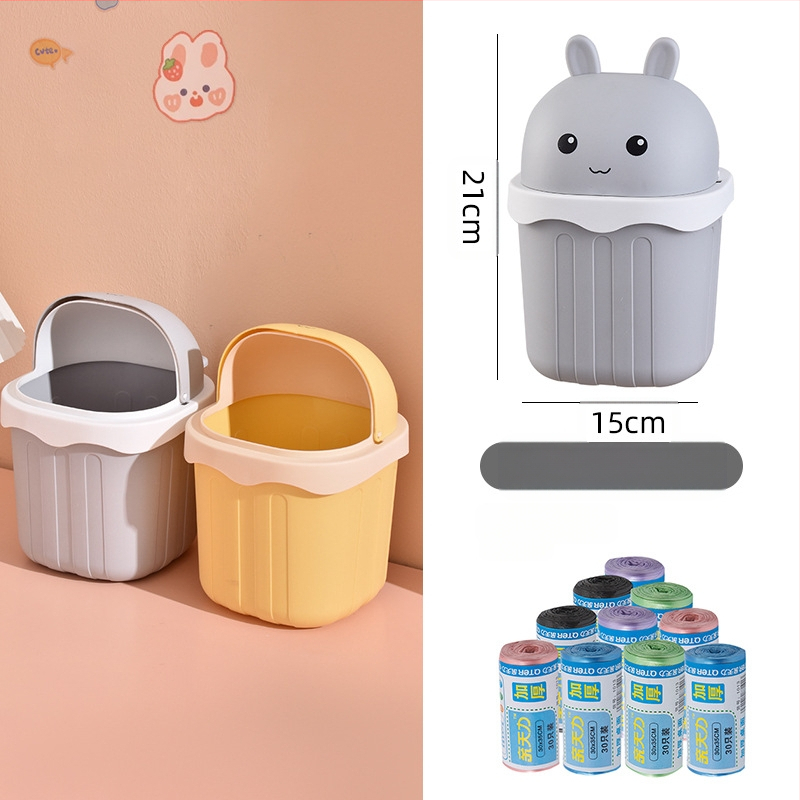 Maza izmēra galda atkritumu tvertne, jauka mini mājsaimniecības darba virsma, bērnu rakstāmgalds, biroja galds, gulta, atkritumu tvertne pie gultas