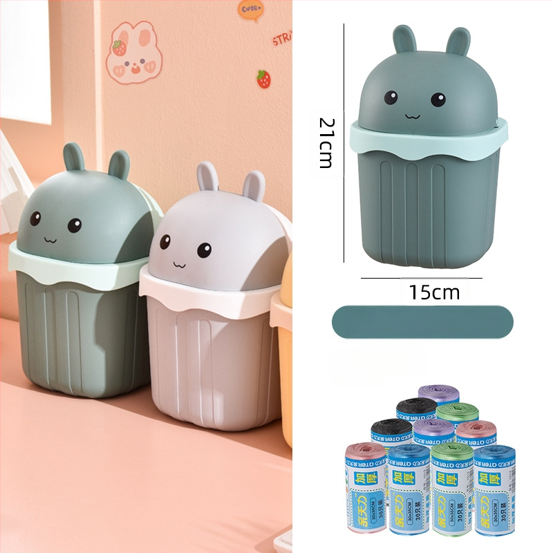 Maza izmēra galda atkritumu tvertne, jauka mini mājsaimniecības darba virsma, bērnu rakstāmgalds, biroja galds, gulta, atkritumu tvertne pie gultas