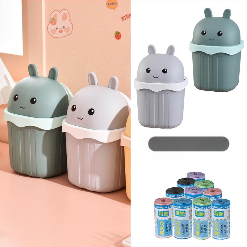 Maza izmēra galda atkritumu tvertne, jauka mini mājsaimniecības darba virsma, bērnu rakstāmgalds, biroja galds, gulta, atkritumu tvertne pie gultas