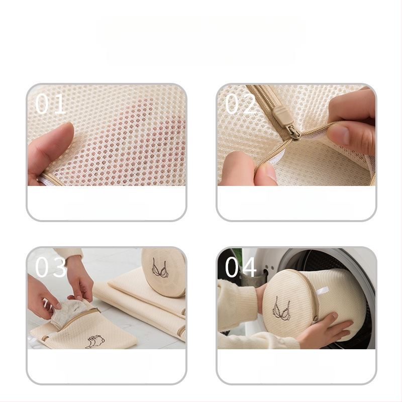 Sumuštinio siuvinėtas skalbinių maišelis. Sustorintas dvigubo sluoksnio liemenėlės skalbimo maišelis, tinkantis skalbti mašina. Specialus deformacinis skalbimo tinklelio maišelis.