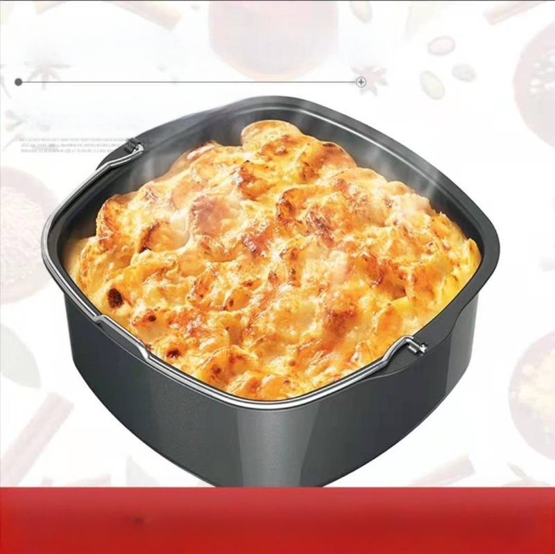 6-tolline 8-tolline koogiämber koogikorv küpsetustarvikud õhufritüüri tarvikud küpsetamine ruudukujuline koogivorm