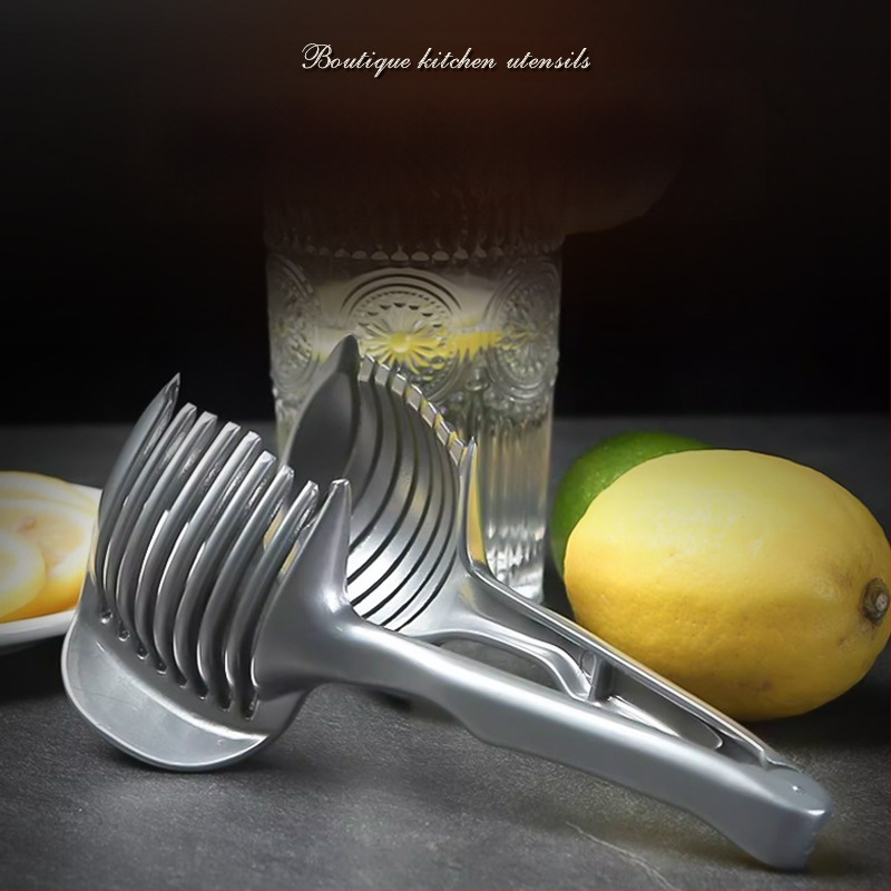 Citrinų pjaustyklės lydinio daugiafunkcis vaisių daliklis su rankena, pomidorų griežinėlis, buitinis vaisių pjaustymo įrankis