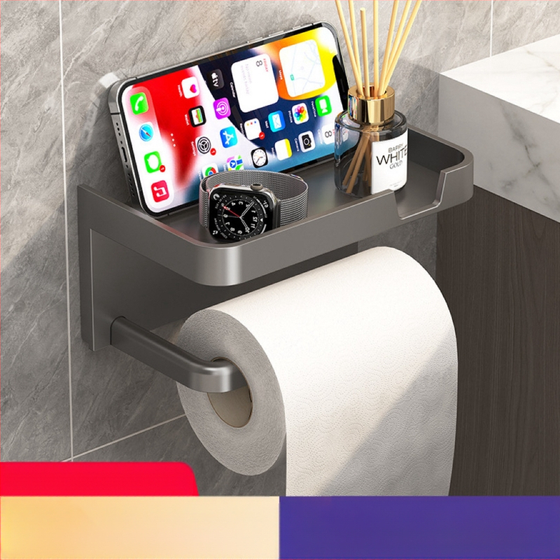 Tualetinio popieriaus laikiklis be perforatoriaus, sieninis rankšluosčių laikymo stovas, ritininio popieriaus laikiklis, tualetinio popieriaus dėžutė