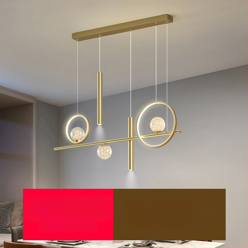 Uus täisspektriga silmakaitsega LED-restorani lühtri söögitoa tuled moodne internet populaarne loominguline pikk baarilühtri