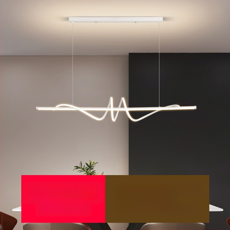 Uus täisspektriga silmakaitsega LED-restorani lühtri söögitoa tuled moodne internet populaarne loominguline pikk baarilühtri