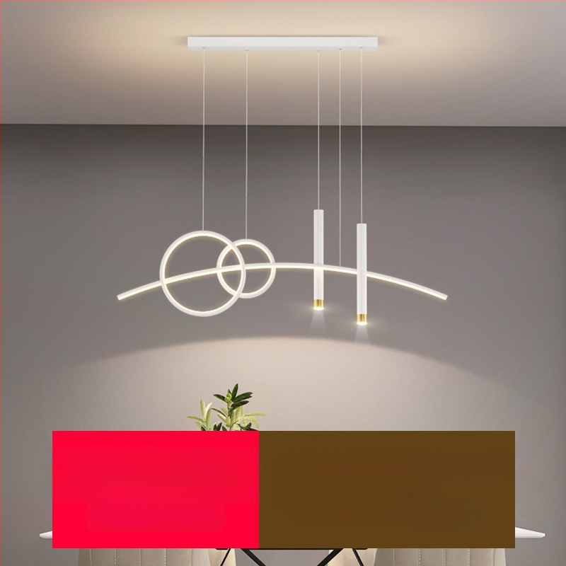 Uus täisspektriga silmakaitsega LED-restorani lühtri söögitoa tuled moodne internet populaarne loominguline pikk baarilühtri