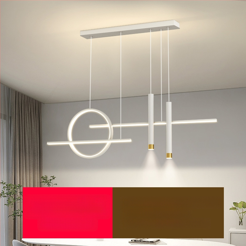 Uus täisspektriga silmakaitsega LED-restorani lühtri söögitoa tuled moodne internet populaarne loominguline pikk baarilühtri