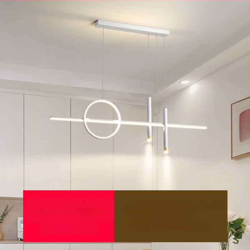 Uus täisspektriga silmakaitsega LED-restorani lühtri söögitoa tuled moodne internet populaarne loominguline pikk baarilühtri