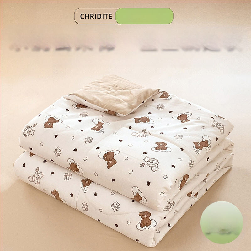 Tehase otsene 2024. aasta uus A-klassi pestud pilvepuuvillast suvine uba suvine jahe konditsioneeriga tekk lastele õpilaste voodipesu