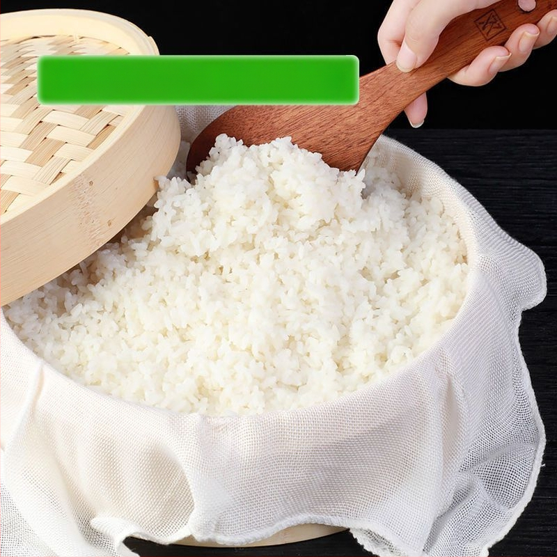 Bambusa šķiedras tvaikoņa audums, nepiedegošs mājsaimniecības kokvilnas tvaikoņa paklājiņš, kvadrātveida formas tvaicēta bulciņas oderes auduma marles auduma vairumtirdzniecības partija