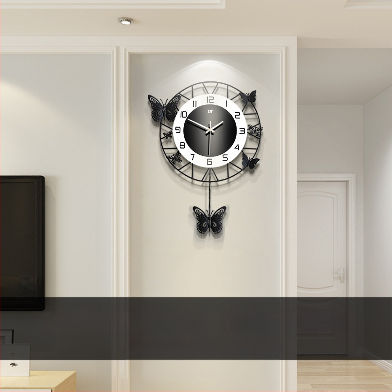 Sieninis laikrodis, svetainės laikrodis, namams, modernus, paprastas, madingas, dekoruotas, restoranas, tylus, aukštos klasės, pakabinamas ant sienos.