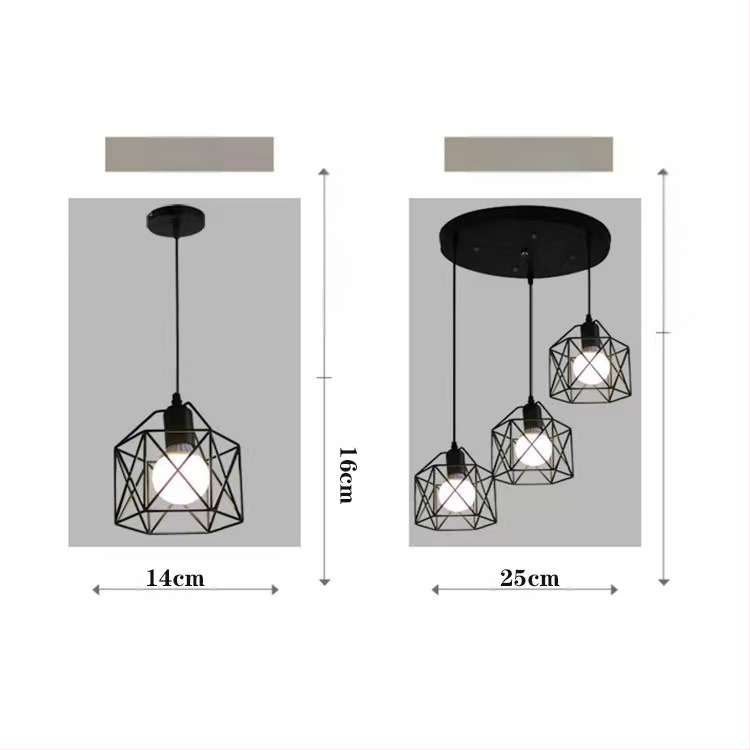 Loominguline isiksus industriaalses stiilis rauast väike linnupuur väike kuusnurkne sisetrepp vahekäigus restorani koridori valgustus laelamp