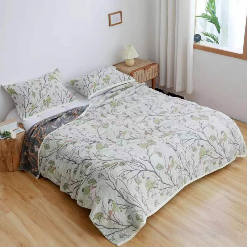 Puuvillane marlitekk Puuvillane nelja aastaaja tekk mitmekihiline liivakangast uinakutekk ühe- ja kaheinimese rätikuteki tehase hulgimüük