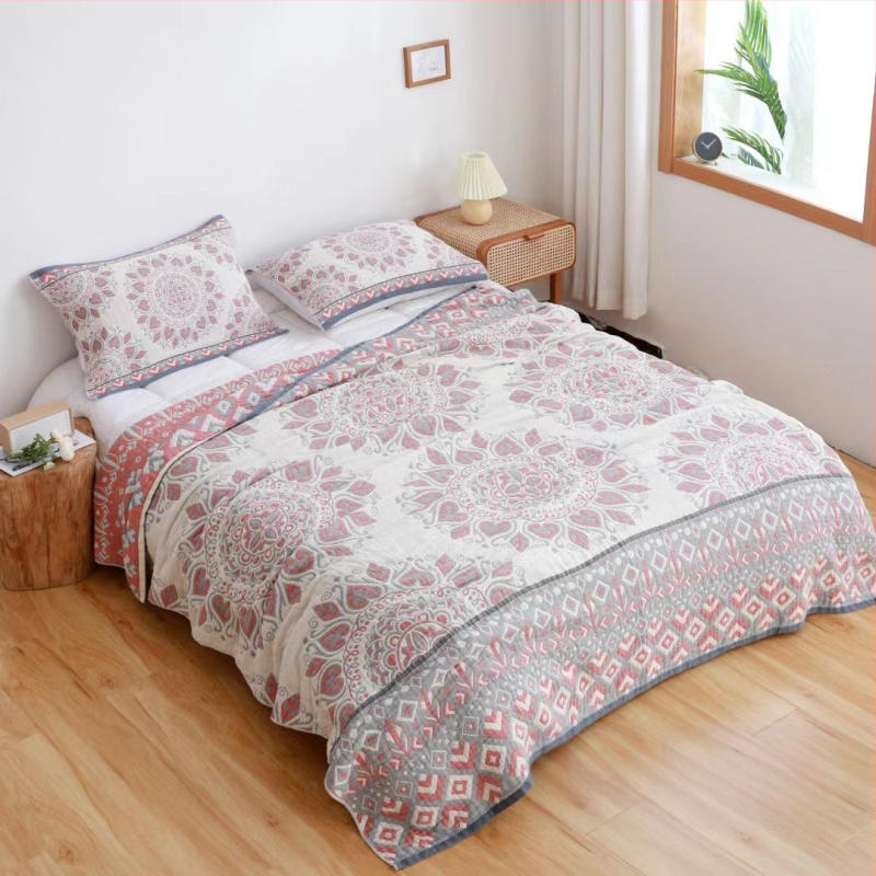 Puuvillane marlitekk Puuvillane nelja aastaaja tekk mitmekihiline liivakangast uinakutekk ühe- ja kaheinimese rätikuteki tehase hulgimüük