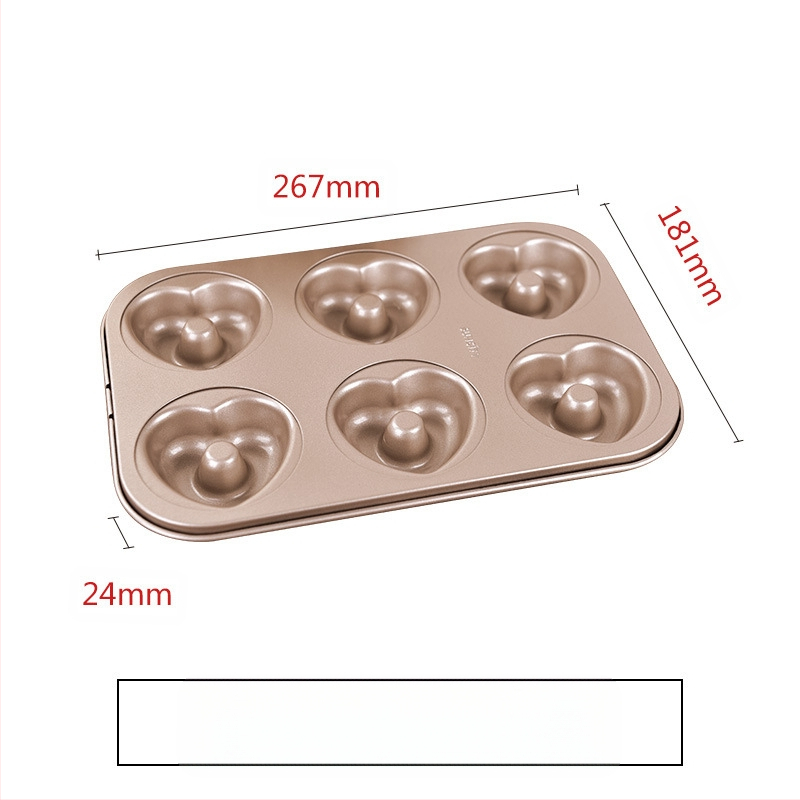 Yangcheni küpsetamine 12 sõõrikuvormi mittenakkuva süsinikterasest mitmekujuline ümmargune leivakoogivorm ahjuküpsetamiseks