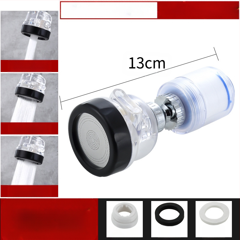 Jaucējkrāna filtra ūdens attīrītājs virtuves šļakatu galvas pagarinātājs ūdens taupīšanas universāls spiediena dušas burbuļotājs