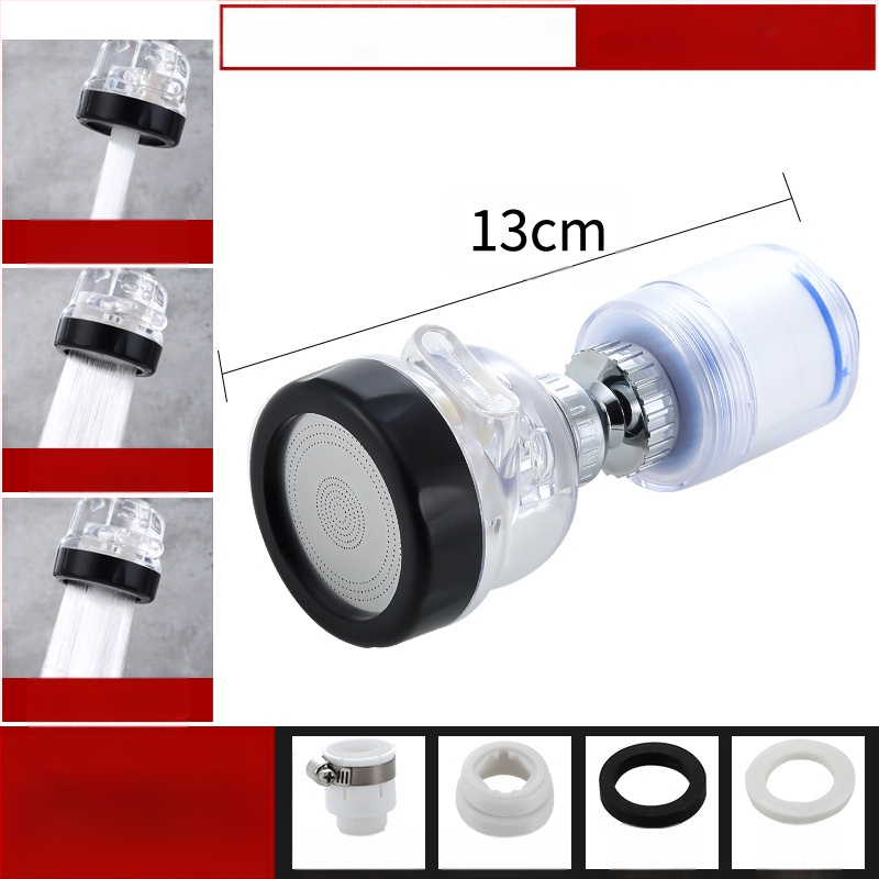 Jaucējkrāna filtra ūdens attīrītājs virtuves šļakatu galvas pagarinātājs ūdens taupīšanas universāls spiediena dušas burbuļotājs