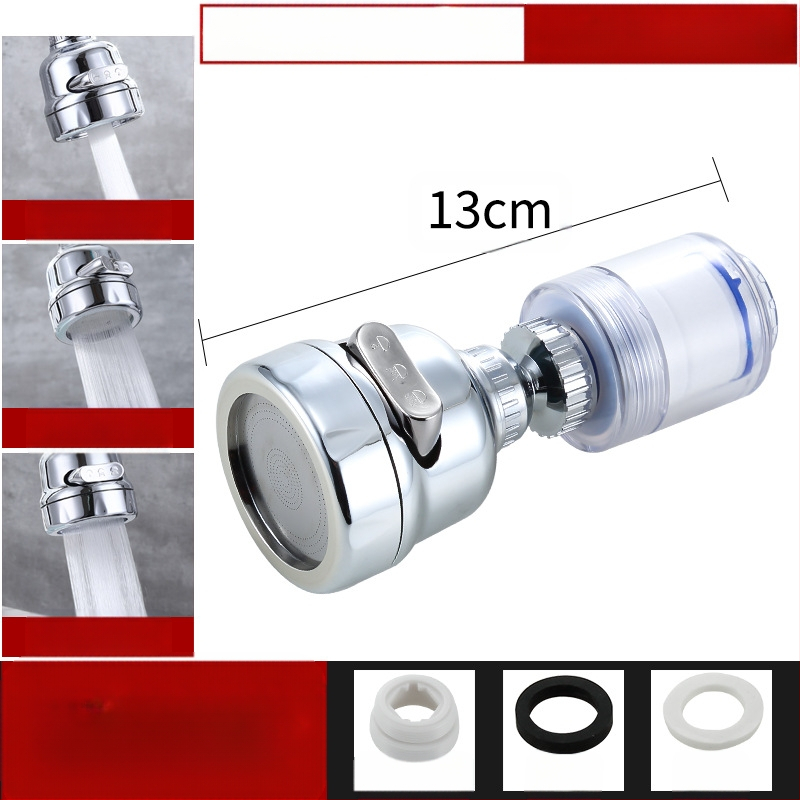 Jaucējkrāna filtra ūdens attīrītājs virtuves šļakatu galvas pagarinātājs ūdens taupīšanas universāls spiediena dušas burbuļotājs