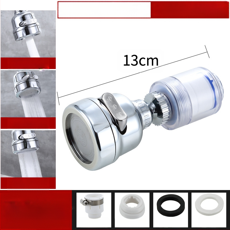 Jaucējkrāna filtra ūdens attīrītājs virtuves šļakatu galvas pagarinātājs ūdens taupīšanas universāls spiediena dušas burbuļotājs