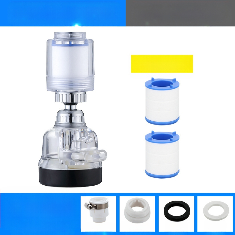 Jaucējkrāna filtra ūdens attīrītājs virtuves šļakatu galvas pagarinātājs ūdens taupīšanas universāls spiediena dušas burbuļotājs