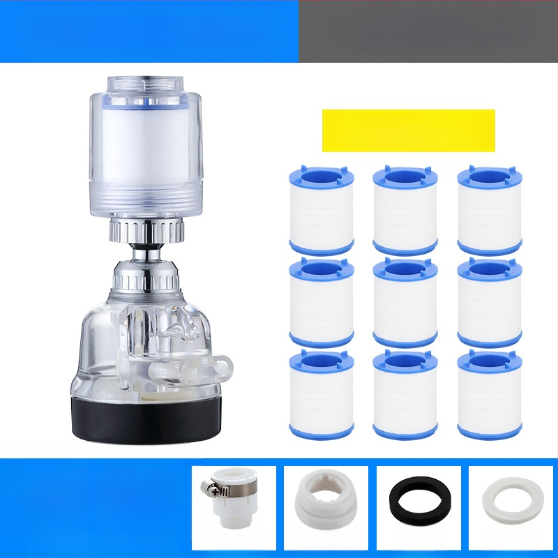 Jaucējkrāna filtra ūdens attīrītājs virtuves šļakatu galvas pagarinātājs ūdens taupīšanas universāls spiediena dušas burbuļotājs