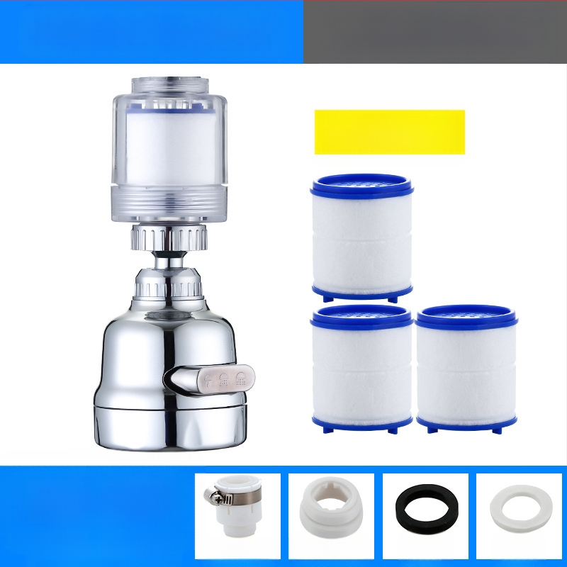 Jaucējkrāna filtra ūdens attīrītājs virtuves šļakatu galvas pagarinātājs ūdens taupīšanas universāls spiediena dušas burbuļotājs
