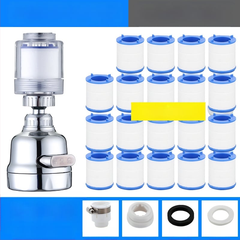 Jaucējkrāna filtra ūdens attīrītājs virtuves šļakatu galvas pagarinātājs ūdens taupīšanas universāls spiediena dušas burbuļotājs