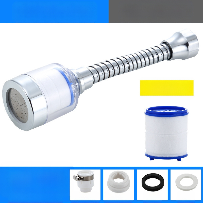 Jaucējkrāna filtra ūdens attīrītājs virtuves šļakatu galvas pagarinātājs ūdens taupīšanas universāls spiediena dušas burbuļotājs