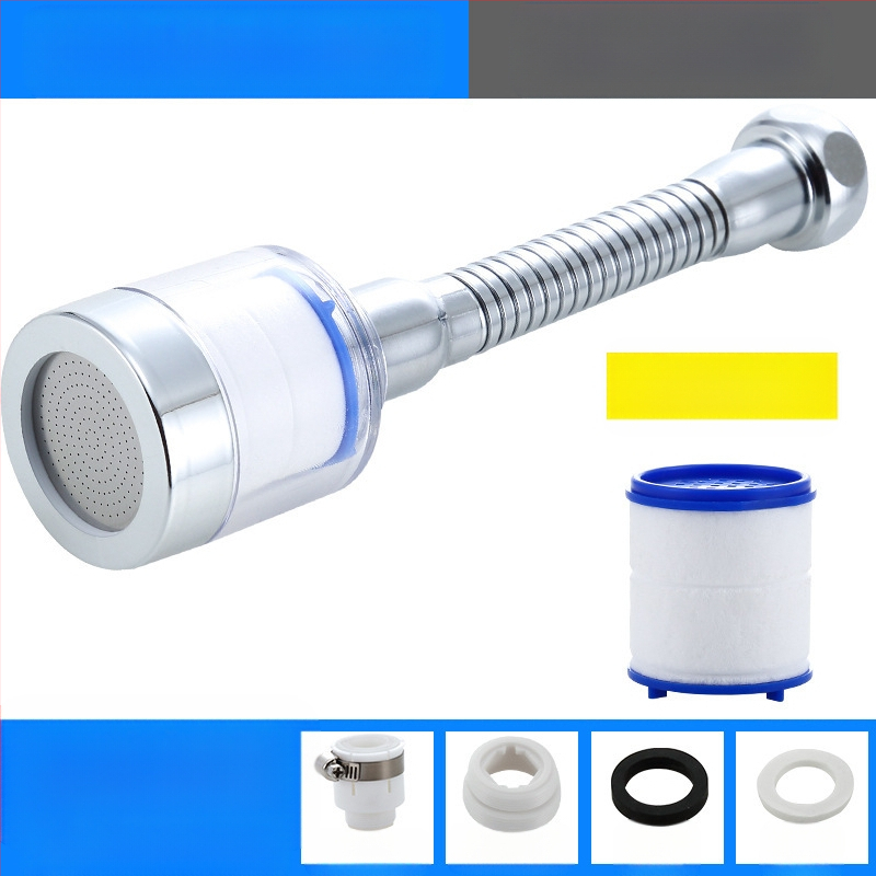 Jaucējkrāna filtra ūdens attīrītājs virtuves šļakatu galvas pagarinātājs ūdens taupīšanas universāls spiediena dušas burbuļotājs