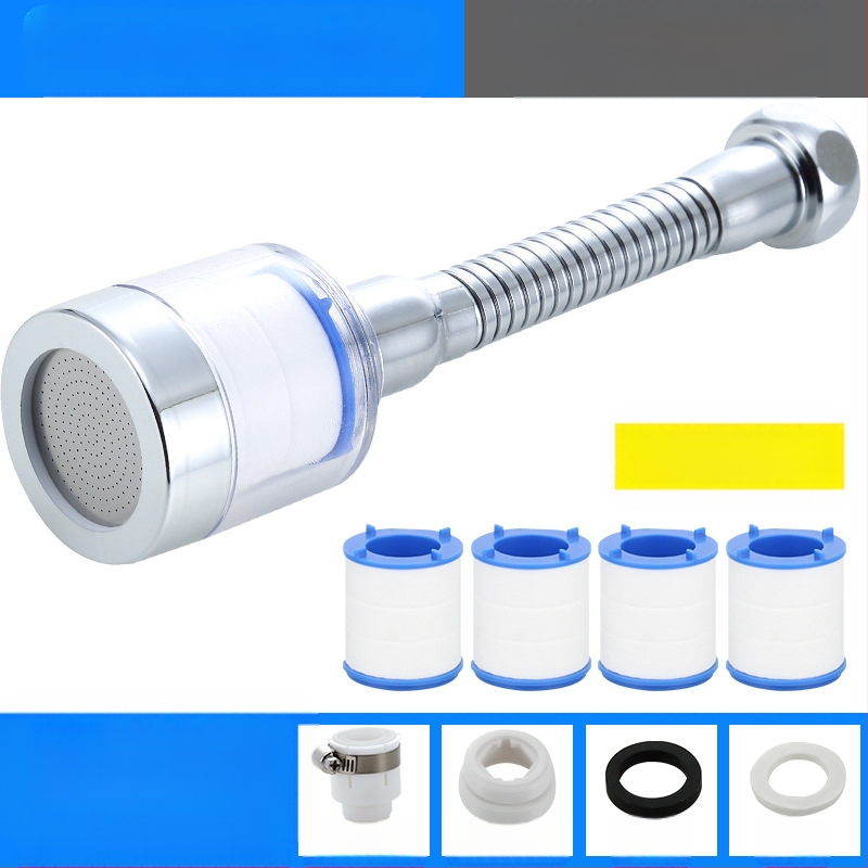 Jaucējkrāna filtra ūdens attīrītājs virtuves šļakatu galvas pagarinātājs ūdens taupīšanas universāls spiediena dušas burbuļotājs