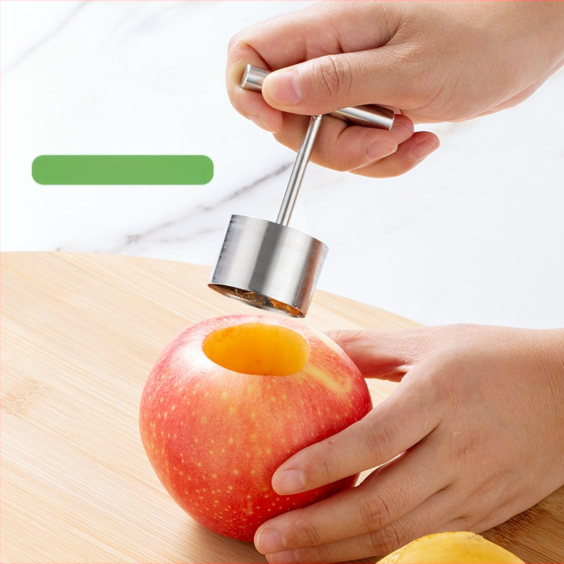 Nerūdijančio plieno vaisių šerdies šalinimo įrankis obuolių kriaušių šerdies šalinimui buitinis skylių kasimo įrankis troškintas Sidnėjaus šerdies šalinimo įrankis