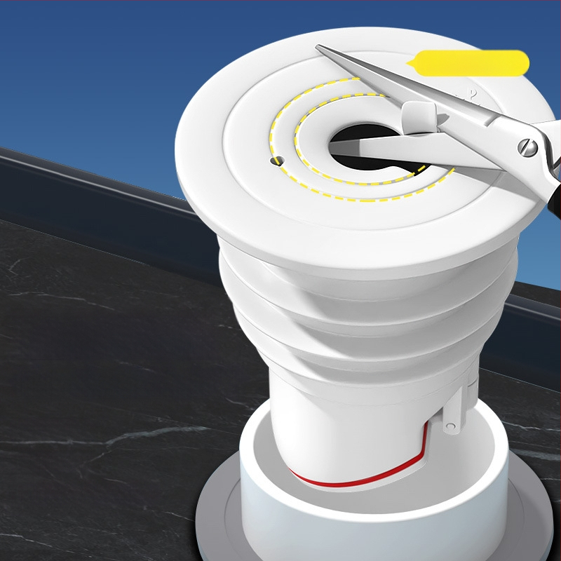 Στεγανοποιητικός δακτύλιος σιλικόνης για σωλήνα αποχέτευσης, τάπα νιπτήρα κουζίνας, τάπα σωλήνα αποχέτευσης πλυντηρίου ρούχων, τεχνητό οσμή κατά της επιστροφής